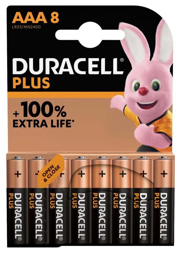 ⁨Duracell | AAA | Alkaline | 8 szt. | Plus MN2400⁩ w sklepie Wasserman.eu