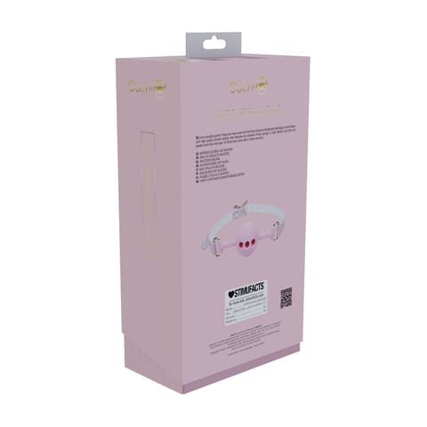 ⁨Ouch! Paris Collection Rożowy silikonowy pasujący knebel z otworami⁩ w sklepie Wasserman.eu