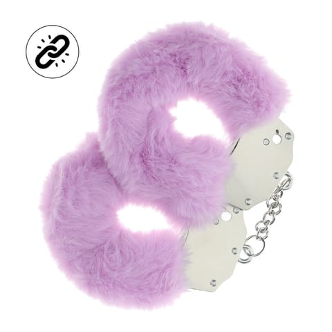 Heavy-duty Fluffy Handcuffs - Lavender w sklepie Wasserman.eu