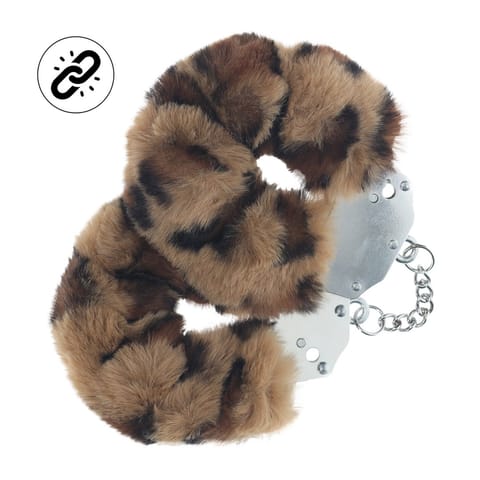 Heavy-duty Fluffy Handcuffs - Leopard w sklepie Wasserman.eu