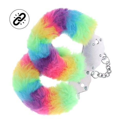Heavy-duty Fluffy Handcuffs - Multicolor 1 w sklepie Wasserman.eu
