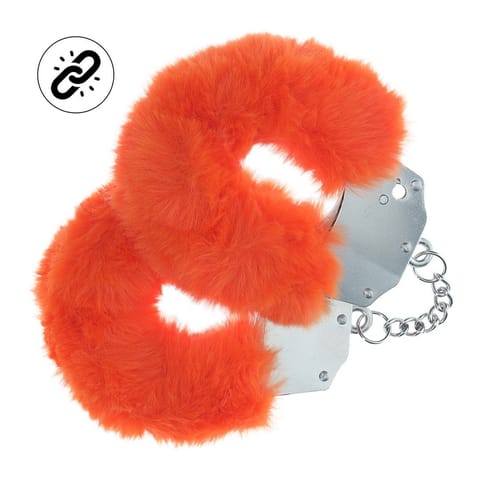 Heavy-duty Fluffy Handcuffs - Orange w sklepie Wasserman.eu