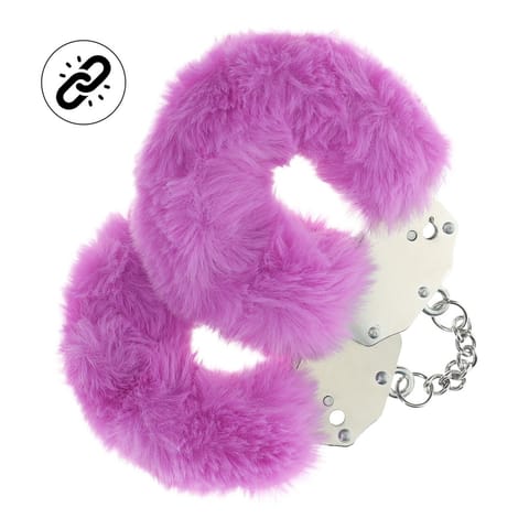 Heavy-duty Fluffy Handcuffs - Purple w sklepie Wasserman.eu