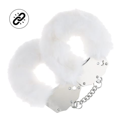 Heavy-duty Fluffy Handcuffs - White w sklepie Wasserman.eu