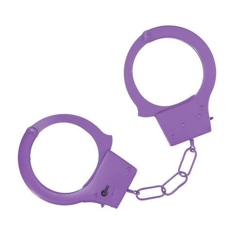 Classic Metal Handcuffs - Purple w sklepie Wasserman.eu