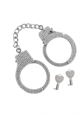Taboom Bondage Essentials Diamond Wrist Cuffs Silver w sklepie Wasserman.eu
