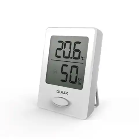⁨Duux Sense Hygrometer + Thermometer, Weiß, LCD-Display⁩ im Wasserman.eu