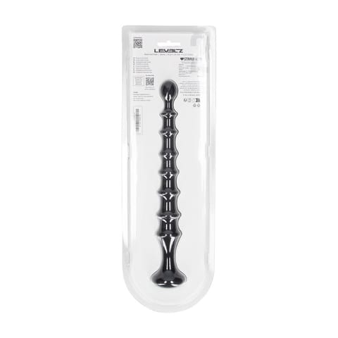 Ribbed Silicone Flared Anal Probe - Black w sklepie Wasserman.eu