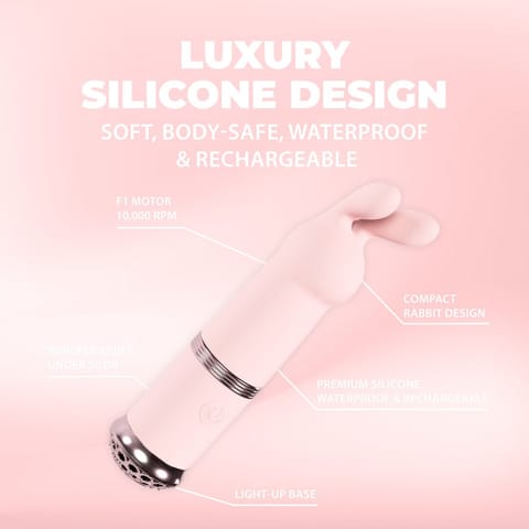 ⁨Loveline Reve Mini Conejo model rożowy, kompaktowy, 10 trybow⁩ w sklepie Wasserman.eu