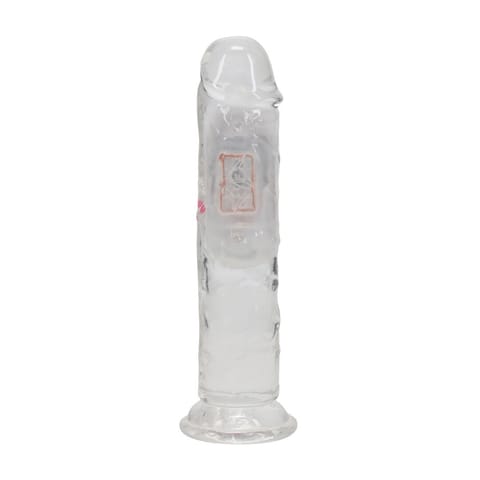 ⁨RealRock LED Wibrujący Model Prosty 15 cm Transparentny⁩ w sklepie Wasserman.eu