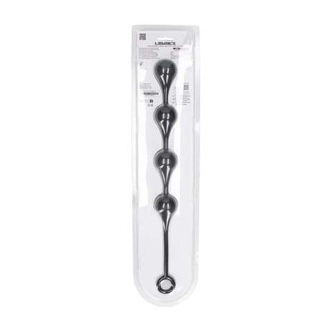 Waterdrop Silicone Anal Balls - L - 40mm - Black w sklepie Wasserman.eu