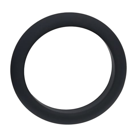Wide O Silicone Cockring - L - 42mm - Black w sklepie Wasserman.eu