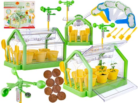 ⁨Szklarnia Dla Dzieci Mini Ogród Ogródek Plantacja + Akcesoria⁩ w sklepie Wasserman.eu