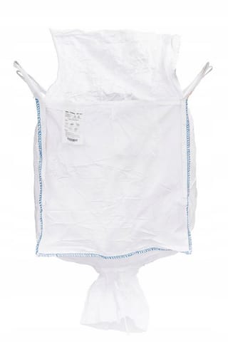 ⁨WOREK BIG-BAG 90*90*90 CM BIAŁY,OTWARTY Z KOŁNIERZEM⁩ w sklepie Wasserman.eu