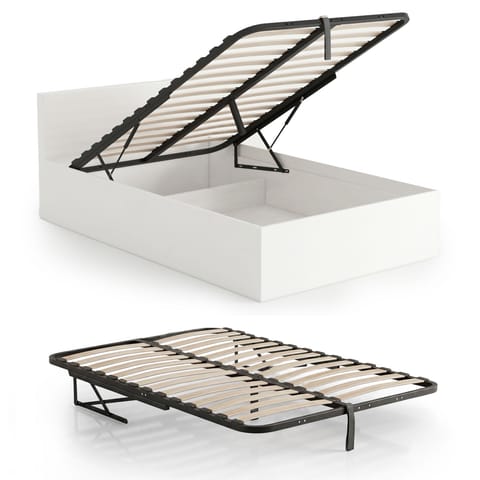 ⁨Stelaż metalowy do łóżka z mechanizmem podnoszenia 28 listew dzielony 100x200 cm⁩ w sklepie Wasserman.eu