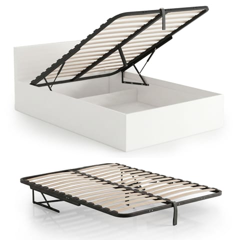 ⁨Stelaż metalowy do łóżka z mechanizmem podnoszenia 28 listew dzielony 120x200 cm⁩ w sklepie Wasserman.eu