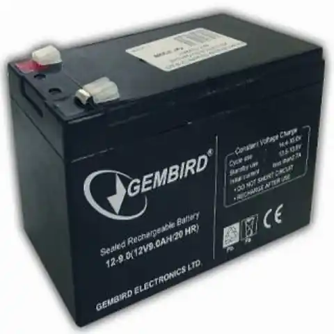 ⁨EnerGenie Rechargeable battery 12 V 9 AH for UPS EnerGenie 9 Ah VA⁩ at Wasserman.eu