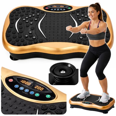 ⁨Platforma Wibracyjna Fitness Do Ćwiczeń Treningu Bluetooth Głośniki⁩ w sklepie Wasserman.eu