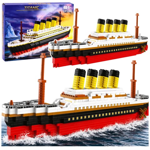 ⁨Zestaw Klocki Konstrukcyjne Statek Titanic Duży Model 60 cm 3327 el.⁩ w sklepie Wasserman.eu