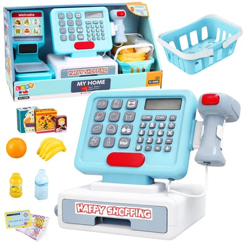 ⁨Kasa Sklepowa Interaktywna Skaner Koszyk Produkty Spożywcze Światła Dźwięki⁩ w sklepie Wasserman.eu