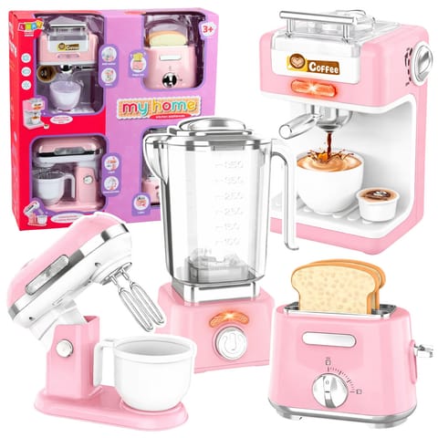 ⁨Zestaw Małego AGD Dla Dzieci Roboty Kuchenne Na Baterie Światła Dźwięki⁩ w sklepie Wasserman.eu