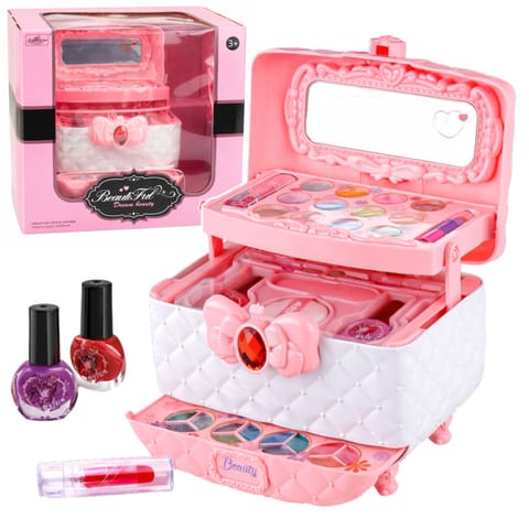 ⁨Zestaw Pięknośći Do Makijażu i Paznokci Kuferek Z Kosmetykami Dla Dzieci⁩ w sklepie Wasserman.eu