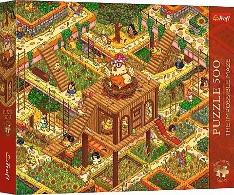 ⁨Puzzle 500 Śmieszne kurczaki TREFL⁩ w sklepie Wasserman.eu