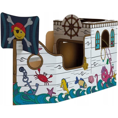 ⁨Domek do kolorowania STATEK PIRACKI XL 100142508 FELLOWES⁩ w sklepie Wasserman.eu