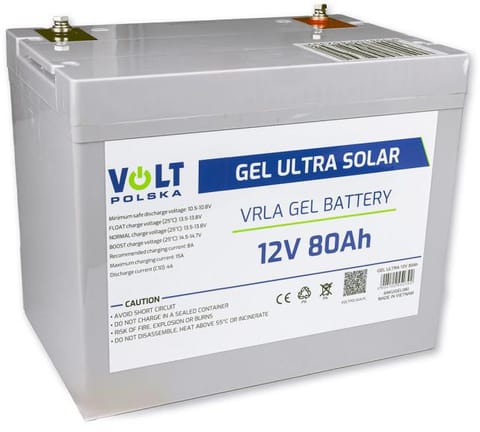 ⁨Akumulator Volt Polska Gel VPRO 12V 80Ah⁩ w sklepie Wasserman.eu