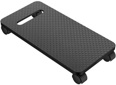 ⁨Desktop stand, wheeled (black)⁩ at Wasserman.eu