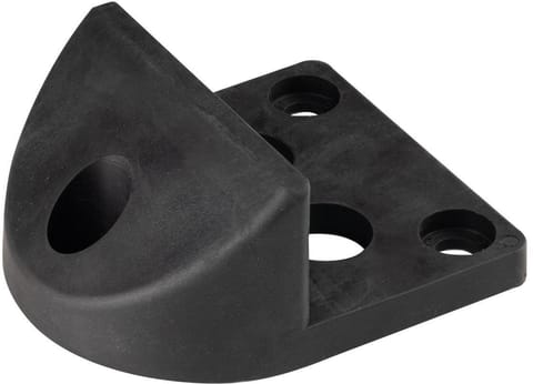 ⁨Przykręcany stoper do bramy PSG 61.191 (130x150/H65) powlekany gumą⁩ w sklepie Wasserman.eu