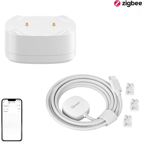⁨Czujnik zalania SONOFF SNZB-05P ZigBee + kabel WLDC200⁩ w sklepie Wasserman.eu