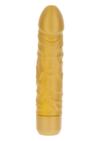 ⁨ToyJoy Get Real Gold Dicker Original Vibrator 20 cm⁩ w sklepie Wasserman.eu