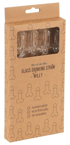 ⁨Orion Brand - Szklane słomki do drinkow 21,5 cm zestaw 4 szt.⁩ w sklepie Wasserman.eu