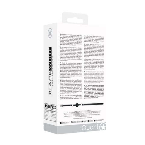 ⁨Ouch! Silikonowy knebel do ust z regulowanym paskiem, uniwersalny⁩ w sklepie Wasserman.eu