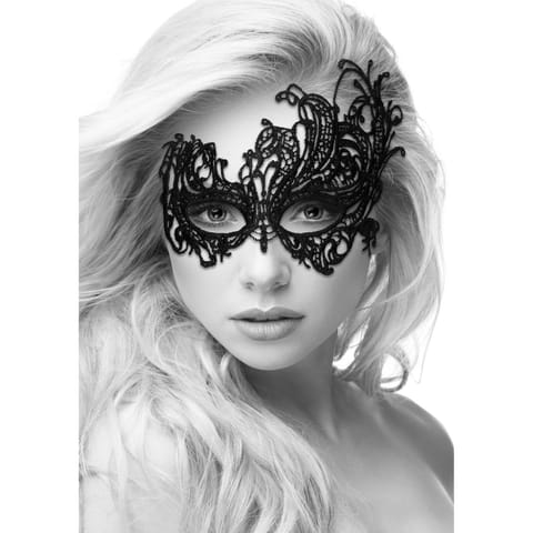 ⁨OUCH! Royal Black Lace Mask - koronkowa maska na oczy, czarna⁩ w sklepie Wasserman.eu