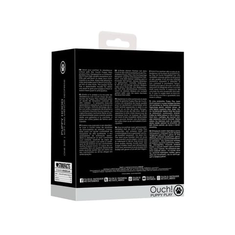 ⁨Ouch! Neoprenowa maska na twarz z odpinanym kagańcem czarna⁩ w sklepie Wasserman.eu