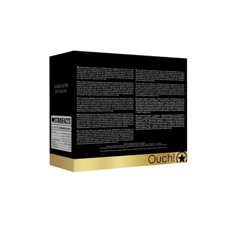 ⁨Shots Butt Ouch! zestaw 3 akrylowych zatyczek anatomicznych⁩ w sklepie Wasserman.eu