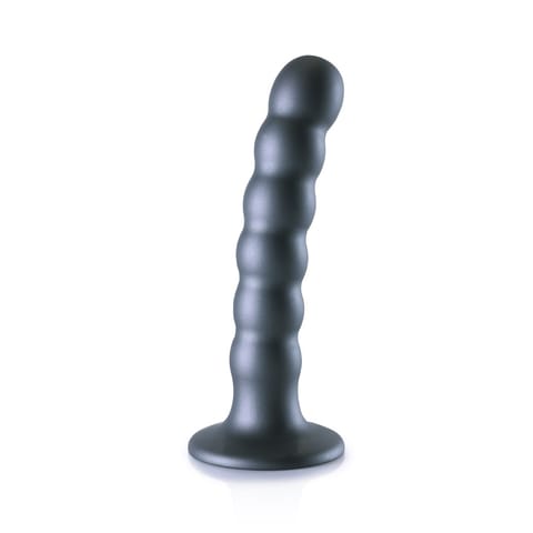 ⁨Ouch! silikonowy aplikator intymny z koralikami 13 cm z przyssawką⁩ w sklepie Wasserman.eu
