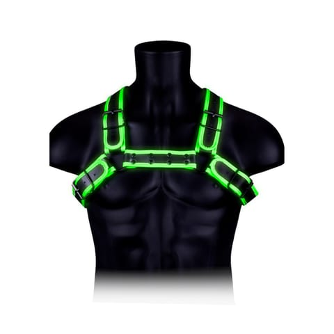 Bulldog Harness with Buckle - Glow in the Dark - S/M w sklepie Wasserman.eu
