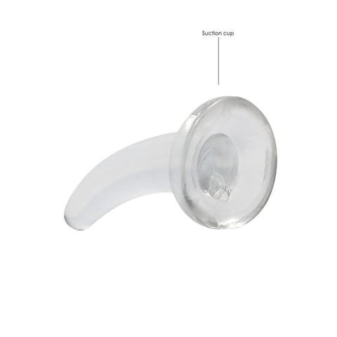 ⁨RealRock Crystal Clear model zakrzywiony 11,5 cm z przyssawką⁩ w sklepie Wasserman.eu