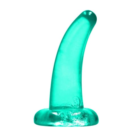 ⁨RealRock Crystal Clear model zakrzywiony 11,5 cm - przezroczysty, z przyssawką⁩ w sklepie Wasserman.eu