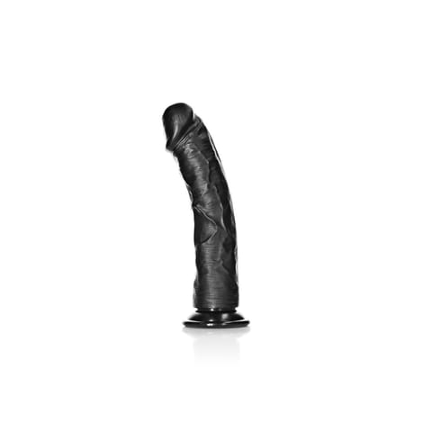 ⁨RealRock Zakrzywiony model z przyssawką i anatomicznymi detalami 25,5 cm⁩ w sklepie Wasserman.eu