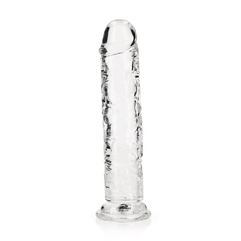 ⁨RealRock Crystal Clear 23 cm - Model z Przyssawką, Transparentny⁩ w sklepie Wasserman.eu