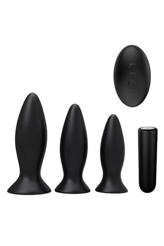⁨S Pleasures Premium Triplicity Plugs Kit Black⁩ w sklepie Wasserman.eu