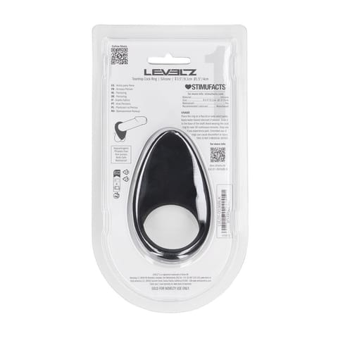 Teardrop Silicone Cockring - Black w sklepie Wasserman.eu