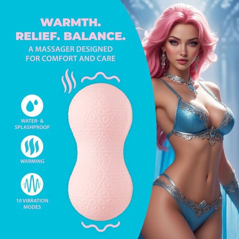 ⁨Loveline F1 Massager z Funkcją Wibracji i Podgrzewania Rożowy⁩ w sklepie Wasserman.eu