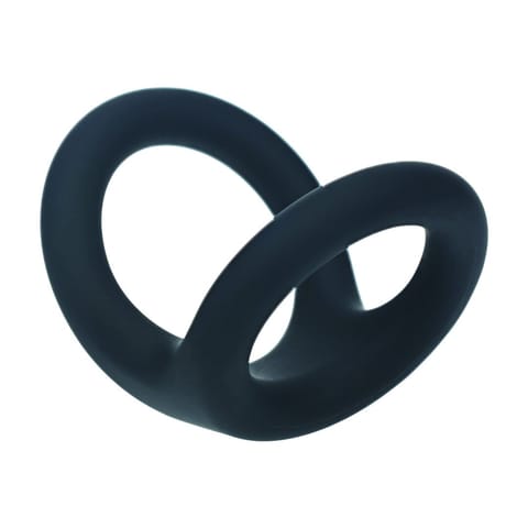 Double O Silicone Cockring - L - Black w sklepie Wasserman.eu