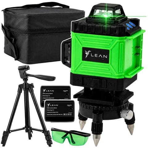 ⁨Poziomica Laserowa Płaszczyznowa 4D 16 Linii Torba 2 Akumulatory Zielona⁩ w sklepie Wasserman.eu