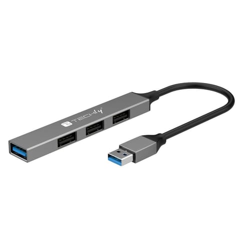 ⁨Techly USB-A 3.2 Hub with 4 Slim⁩ w sklepie Wasserman.eu